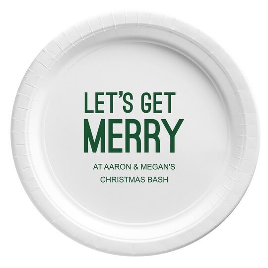 Let's Get Merry Paper Plates